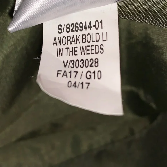 OLD NAVY 2017 Light Anorak Jacket Windbreaker in In the Weeds Green L LARGE NEW - Picture 6 of 7